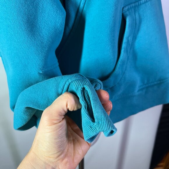 Lululemon M/L Scuba Oversized Funnel Neck Half-Zip Oceanic Blue *Flaw - Picture 7 of 14